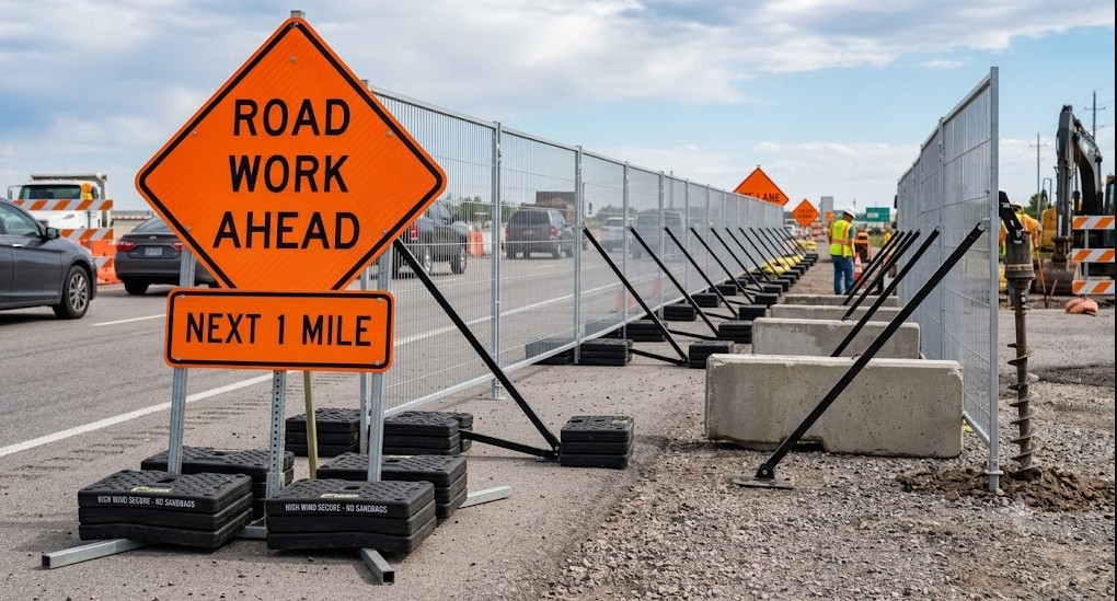 How to secure temporary fencing in high wind without sandbags