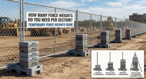 how many fence weight do you need per section